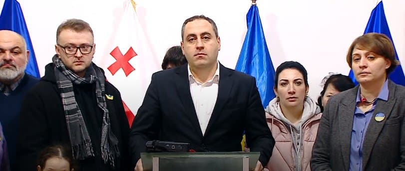 “მოგიწოდებთ, შემოგვიერთდით 24 თებერვალს უკრაინის მხარდასაჭერ აქციაზე 19:00 საათზე, პარლამენტის შენობასთან”