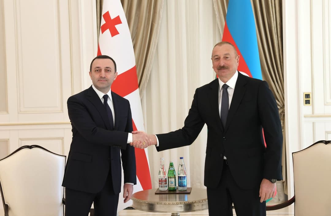 ირაკლი ღარიბაშვილი – ილჰამ ალიევთან შეხვედრაზე ხაზგასმით აღვნიშნე, რომ საქართველო აფასებს სტრატეგიულ პარტნიორობას აზერბაიჯანთან