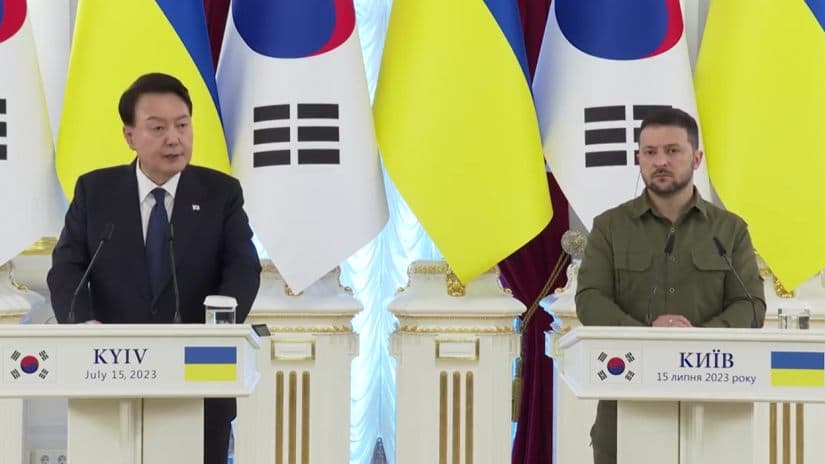 ზელენსკი სამხრეთ კორეის პრეზიდენტს შეხვდა