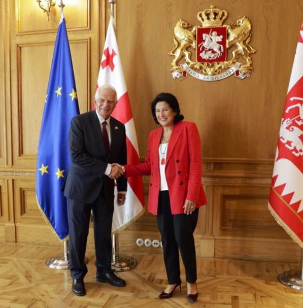 ჯოზეფ ბორელი სალომე ზურაბიშვილს შეხვდა