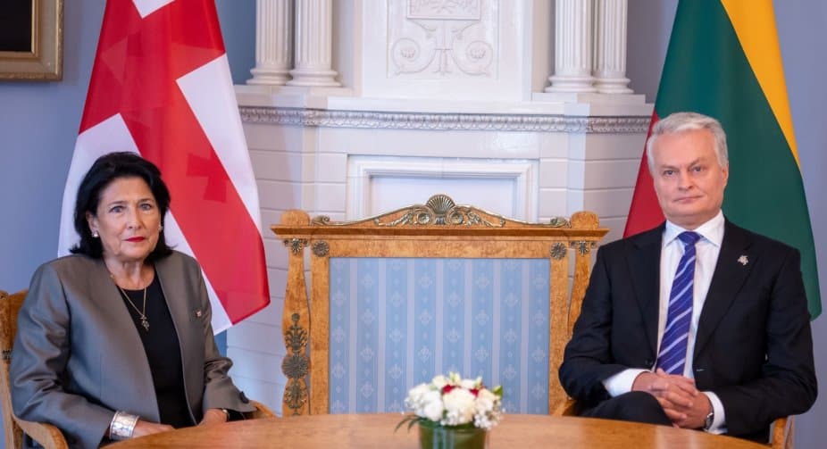 სალომე ზურაბიშვილმა ლიეტუვის პრეზიდენტთან საქართველოში განვითარებული მოვლენები განიხილა