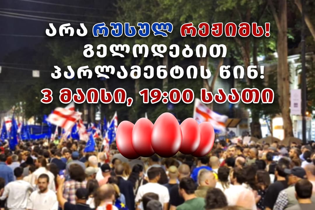 პარლამენტთან 19:00 საათზე მორიგი აქცია გაიმართება