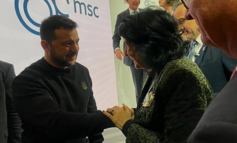 Georgian President thanks Zelenskyy for solidarity, “unwavering support”