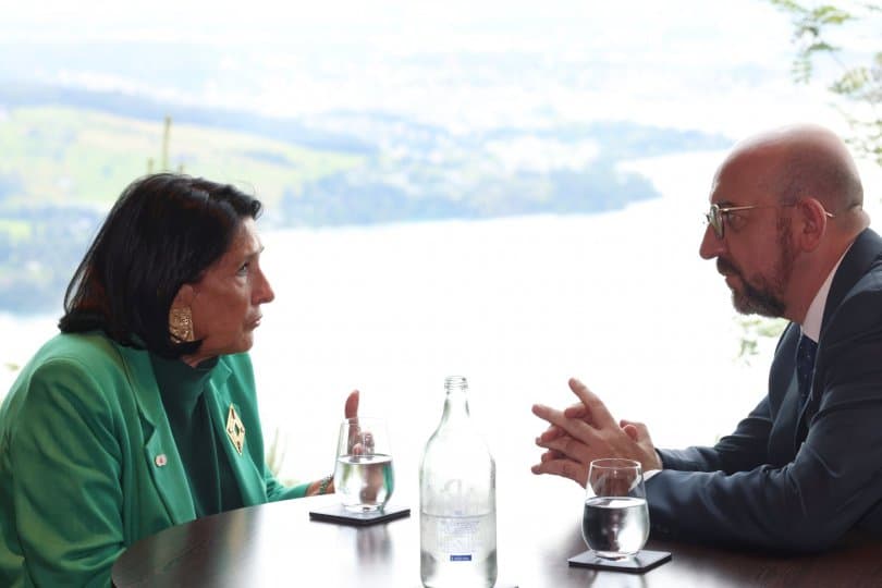 სალომე ზურაბიშვილი შარლ მიშელს შეხვდა