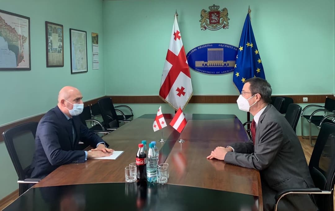 რუსლან აბაშიძე ავსტრიის რესპუბლიკის საგანგებო და სრულუფლებიან ელჩს შეხვდა