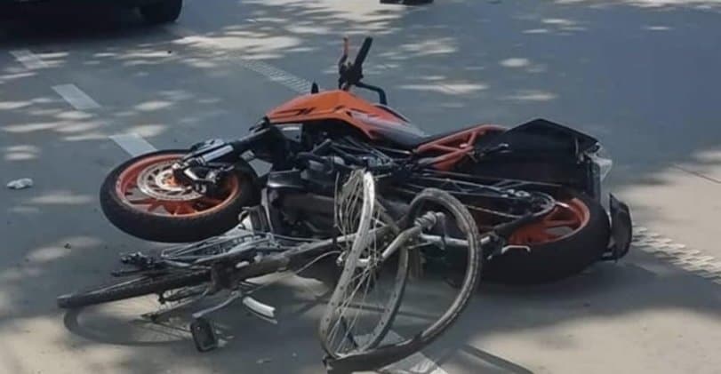 თბილისში მოტოციკლის და ველოსიპედის შეჯახების შედეგად ერთი ადამიანი დაიღუპა