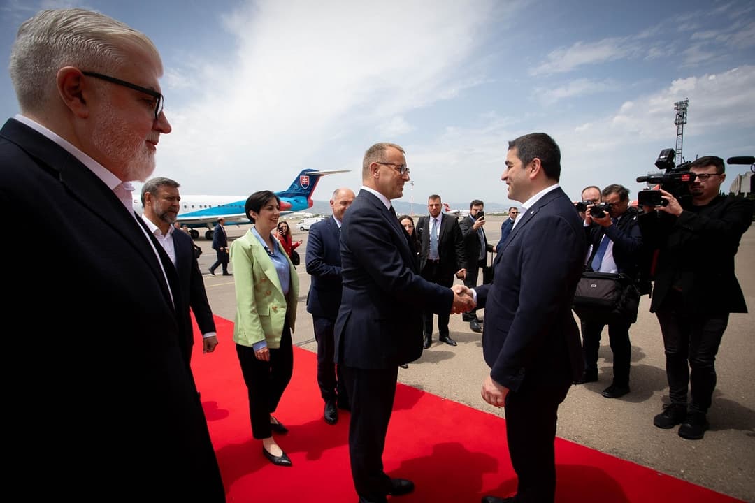 საქართველოს ოფიციალური ვიზიტით სლოვაკეთის, ავსტრიისა და ჩეხეთის რესპუბლიკების პარლამენტების თავმჯდომარეები ეწვივნენ