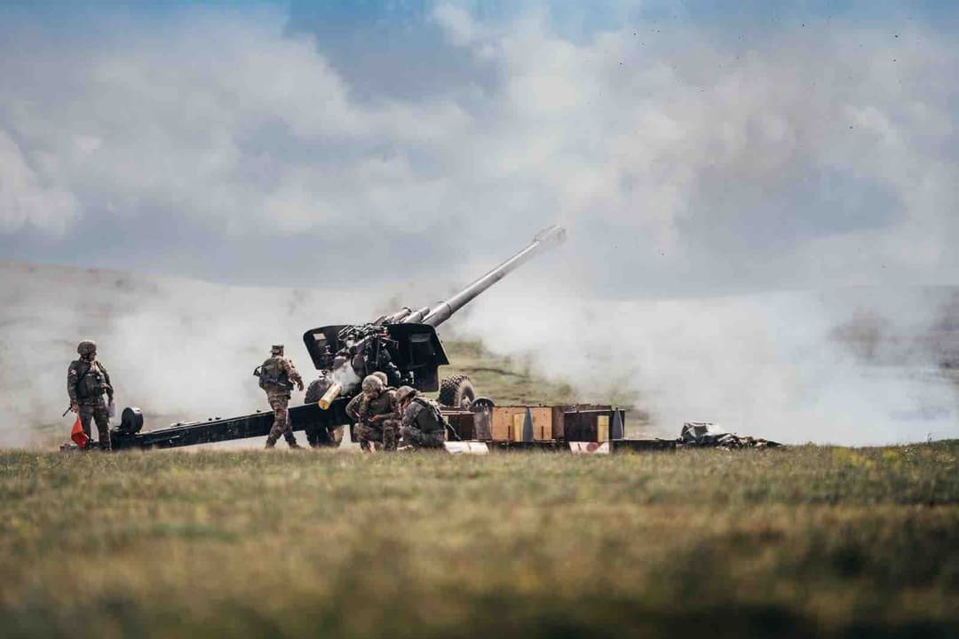 ვაზიანის სასროლეთზე საარტილერიო სწავლება დასრულდა
