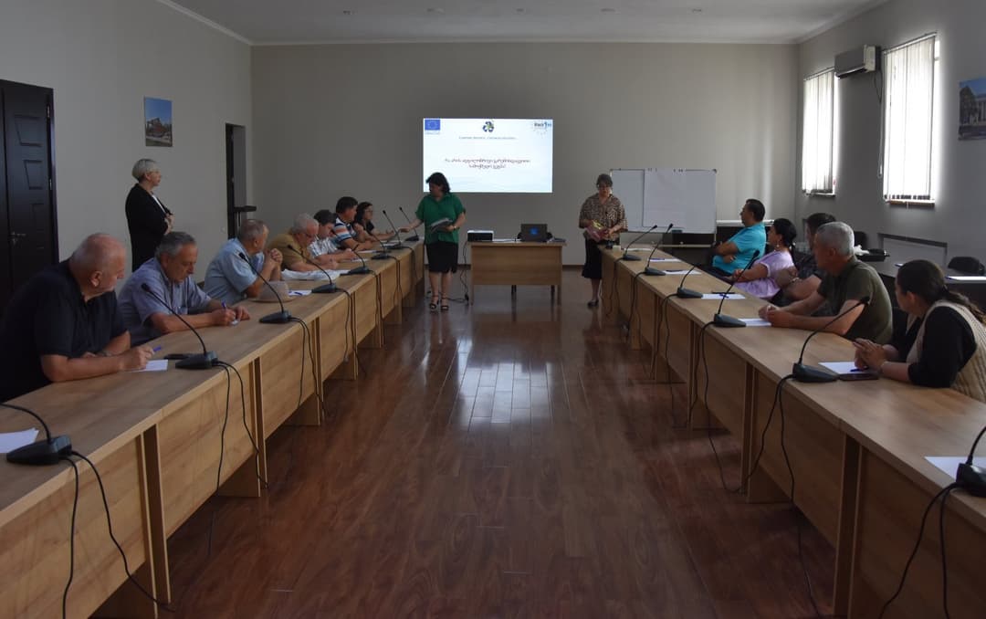 წყალტუბოს მუნიციპალიტეტის მერიაში საერთაშორისო პროექტის ფარგლებში მორიგი შეხვედრა გაიმართა