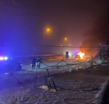 შინდისის გზაზე ავტომობილი დაიწვა