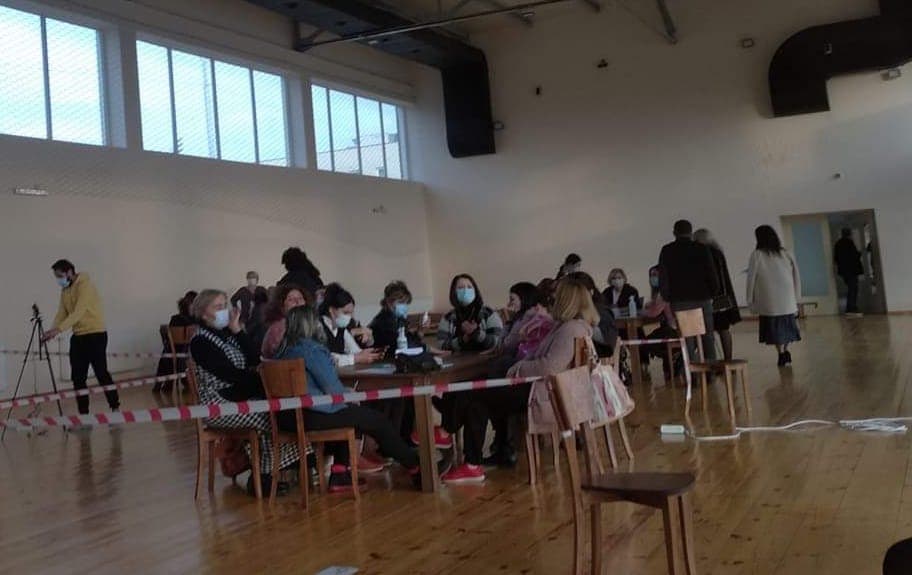 ქუთაისის საოლქო კომისია შემთხვევითობის პრინციპით გამოვლენილი უბნების გადათვლას ახდენს