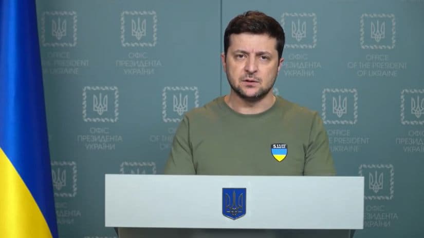 ვლადიმერ ზელენსკი – სრულ სიბნელეშიც კი ვხედავთ სიმართლეს და ვიბრძოლებთ, რადგან ჩვენ სინათლის მებრძოლები ვართ