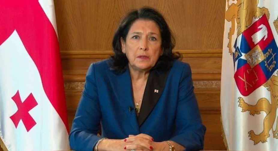 Georgian president brands Putin’s rule ‘dictatorial, totalitarian’