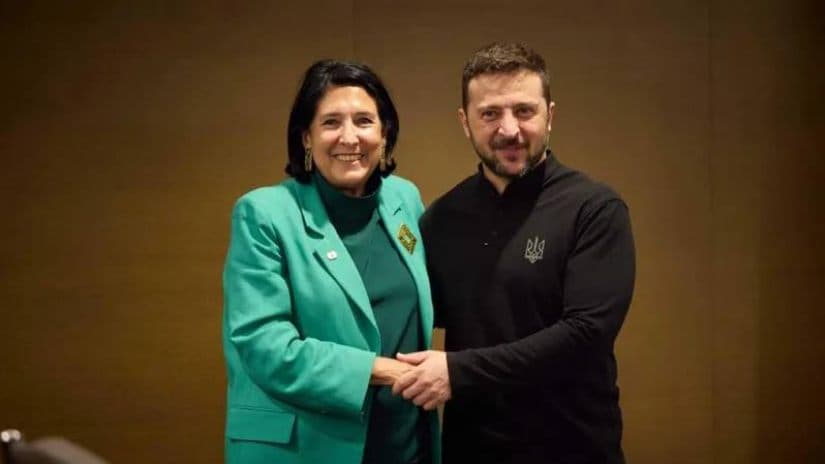 სალომე ზურაბიშვილი ვოლოდიმირ ზელენსკის შეხვდა