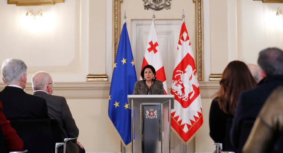 Georgian president to deliver her annual speech next week