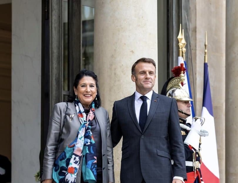 Macron stresses importance of Georgian elections for “european aspirations”