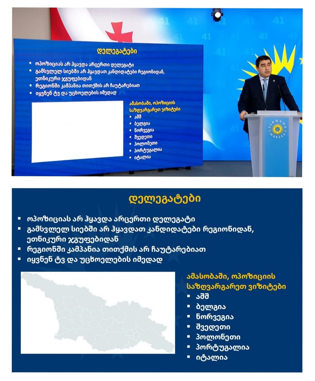 შალვა პაპუაშვილი – თუ დავუჯერებთ ფსევდორელიგიური ფანატიკოსების აღქმებს და ტელევიზორებს, შემდეგ სლაიდზე საქართველო სრულად აღმიგვია პირისაგან მიწისა