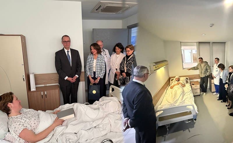 დიპლომატიური კორპუსის წარმომადგენლებმა ინგოროყვას კლინიკაში “ტვ პირველის” გადამღები ჯგუფი მოინახულეს