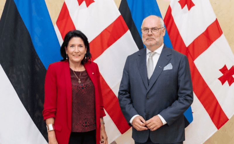 Estonian President Alar Karis expresses support for Salome Zourabichvili and Georgian people