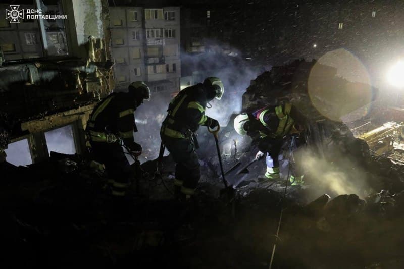 Death toll rises to 12 after Russian attack in Poltava