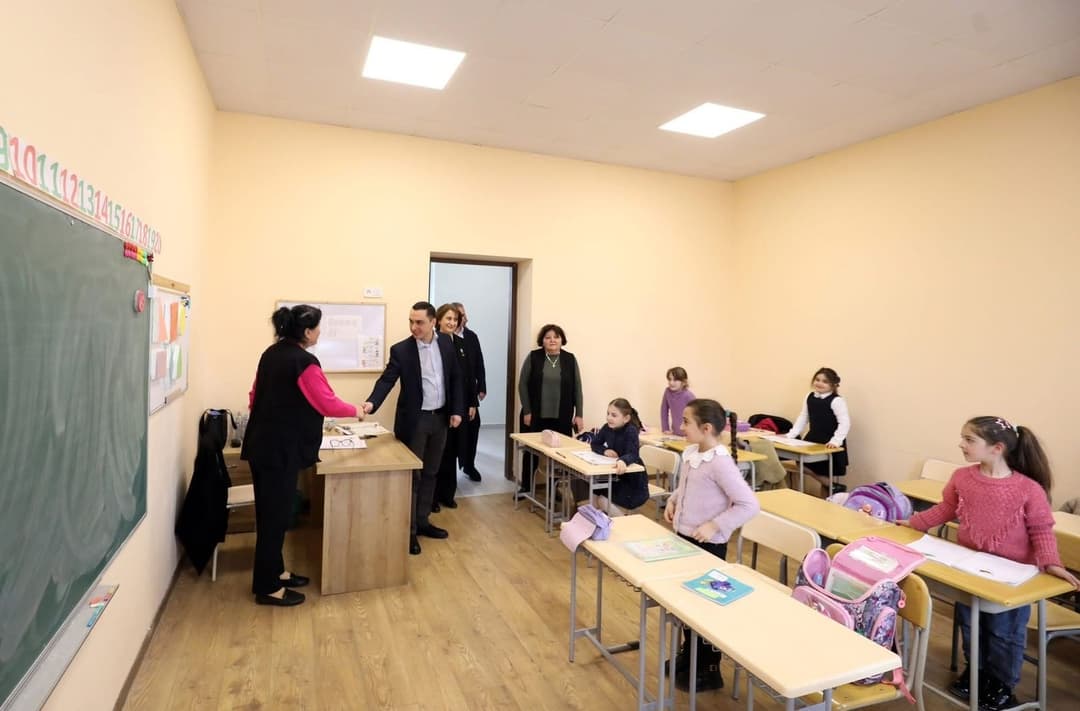 საგარეჯოს მუნიციპალიტეტის სოფელ ხაშმში ახლად რეაბილიტირებული სკოლა გაიხსნა