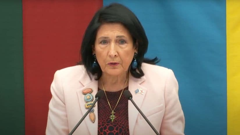 Zourabichvili addresses Lithuania’s Seimas: Europe’s failure to act can lead to Georgia’s return under Russian influence