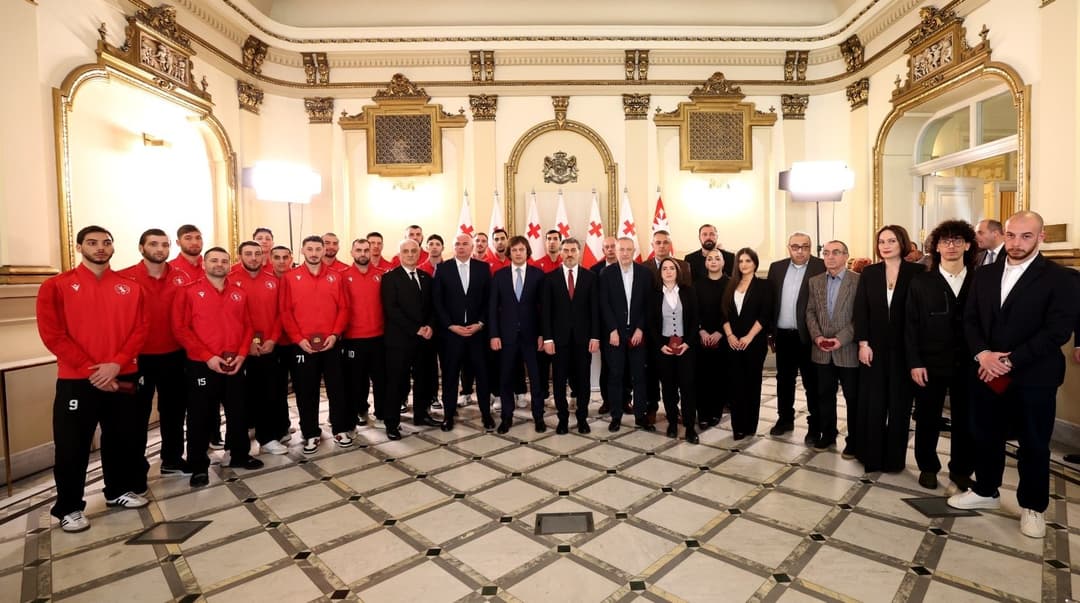 Georgian handball team honoured for achievement