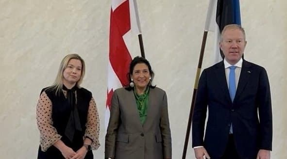 Salome Zourabichvili concludes her Baltic tour in Estonia