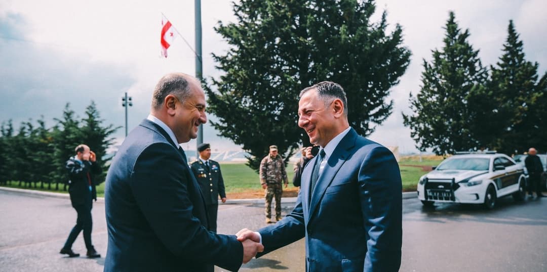 ვახტანგ გომელაური საქართველოს თავდაცვის ძალების დაარსების 34 წლის იუბილესადმი მიძღვნილ საზეიმო ღონისძიებას დაესწრო