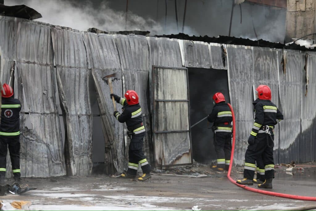 Fire at Tbilisi railway station vending area brought under control, dozens of hospital patients evacuated