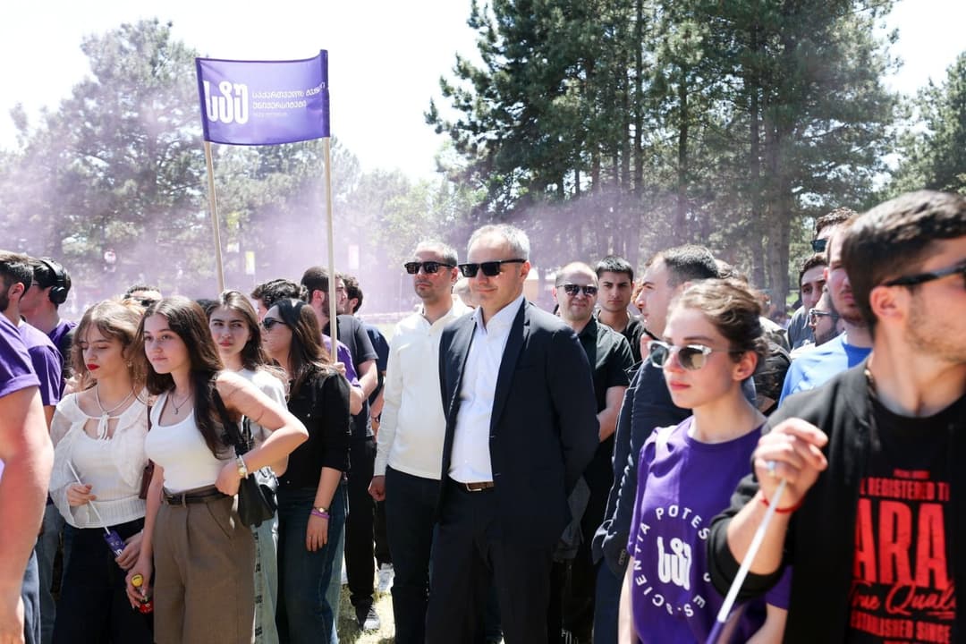 ალექსანდრე წულაძე "სტუდფესტი 2025" ფარგლებში გამართულ სპორტულ ტურნირებს დაესწრო