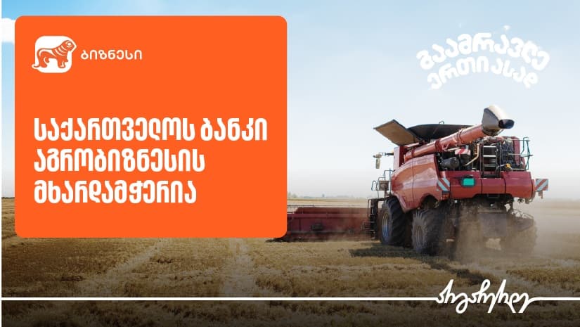 გაამრავლე ერთი ასად - "საქართველოს ბანკი" აგრობიზნესის მხარდასაჭერ კამპანიას აგრძელებს