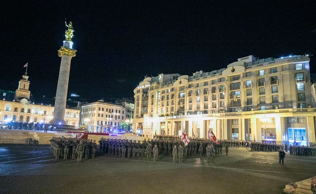 დამოუკიდებლობის დღისთვის მზადება თავისუფლების მოედანზე დაიწყო