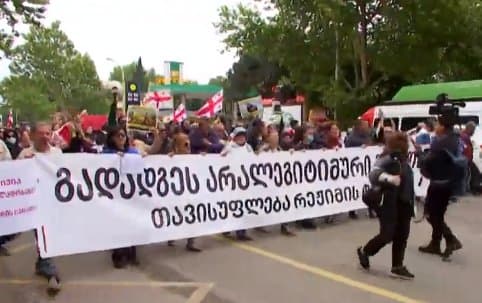 March of Unity underway in Tbilisi demanding gov't resignation, release of detainees