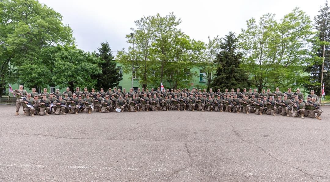 მუხროვანში წვევამდელთა ეროვნული სამხედრო სამსახურის რეკრუტებმა სამხედრო ფიცი დადეს