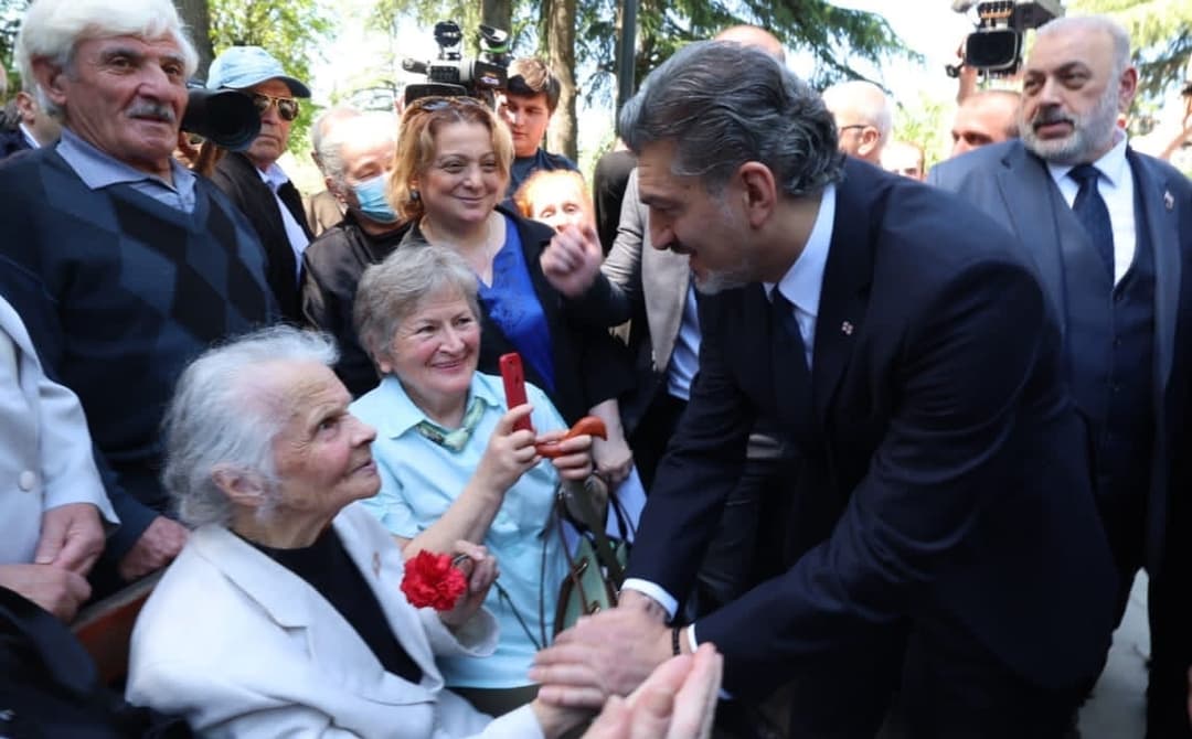 მიხეილ ყაველაშვილმა ვეტერანებს ფაშიზმზე გამარჯვების დღე მიულოცა