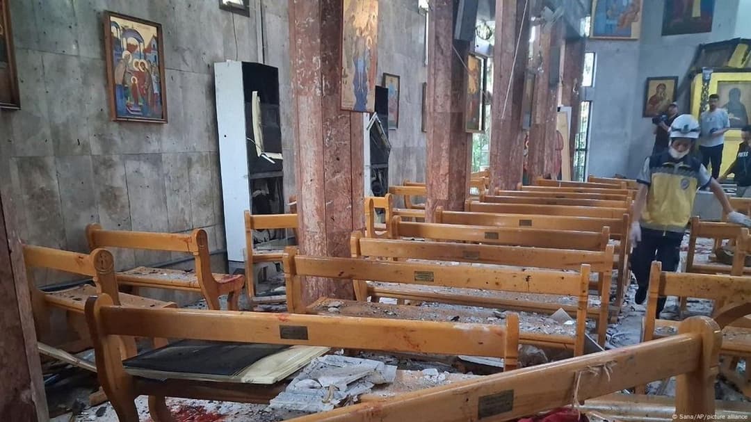 Suicide bombing strikes Damascus church, killing at least 15