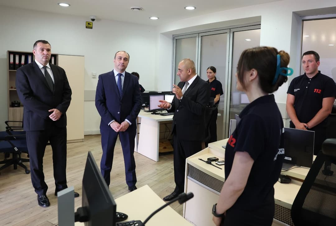 გეკა გელაძე საზოგადოებრივი უსაფრთხოების მართვის ცენტრ „112“-ს ეწვია