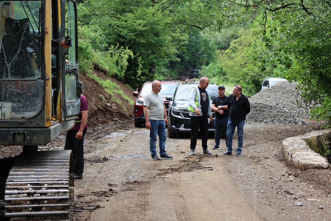 ბორჯომის მუნიციპალიტეტის მერმა ახალდაბასა და ყვიბისში მიმდინარე ინფრასტრუქტურული პროექტები დაათვალიერა