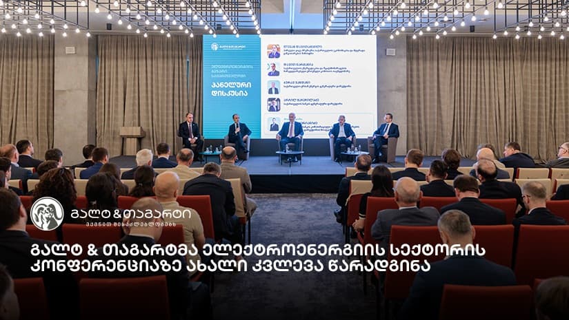 გალტ & თაგარტმა ელექტროენერგიის სექტორის კონფერენციას უმასპინძლა და ახალი კვლევა წარადგინა