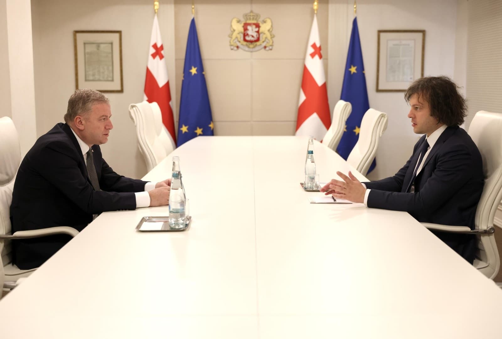 The Prime Minister expressed confidence in the ambassadors’ ability to further strengthen Georgia’s bilateral relations with Italy and Kazakhstan 