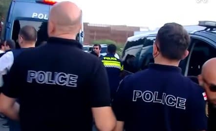 Ten detained amid eviction process on Tvalchrelidze Street in Tbilisi