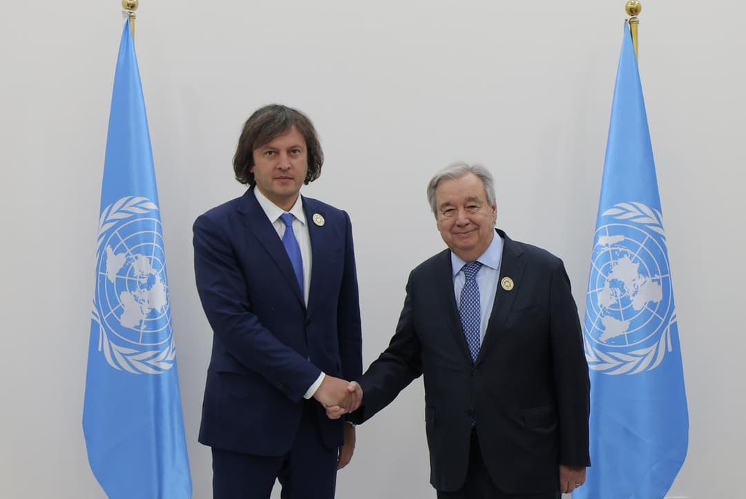 ირაკლი კობახიძე გაეროს გენერალურ მდივანს ანტონიო გუტერეშს შეხვდა