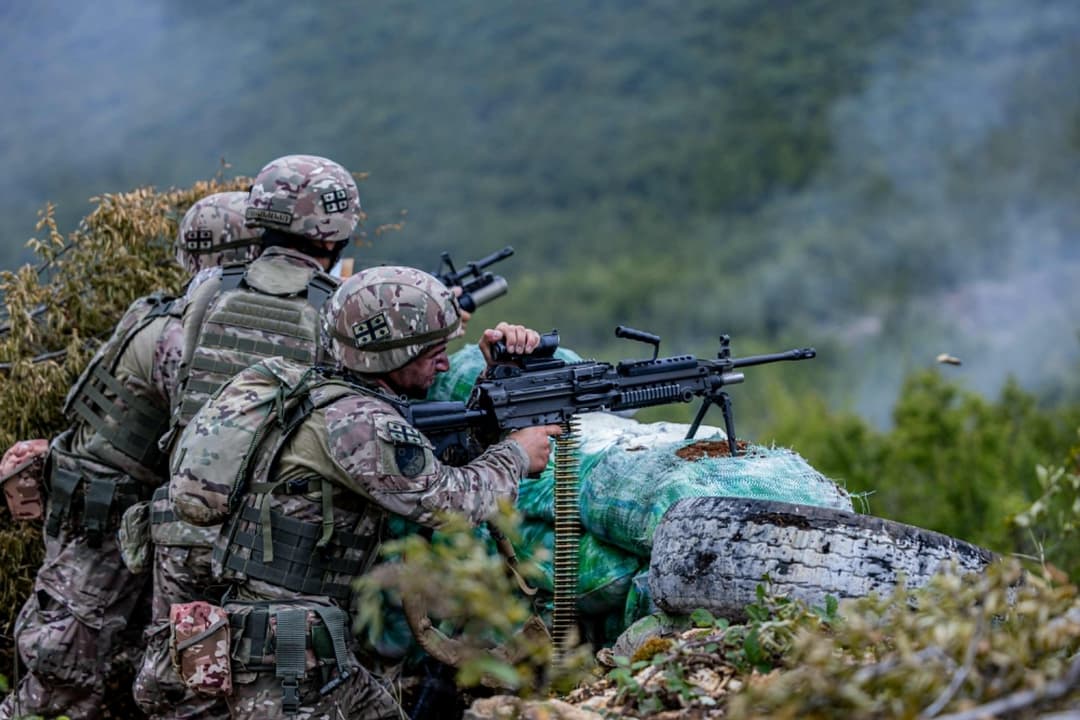6 თვის ვადით გაწვეულმა წვევამდელებმა ათეულის დონის ტაქტიკური სწავლება ჩაატარეს