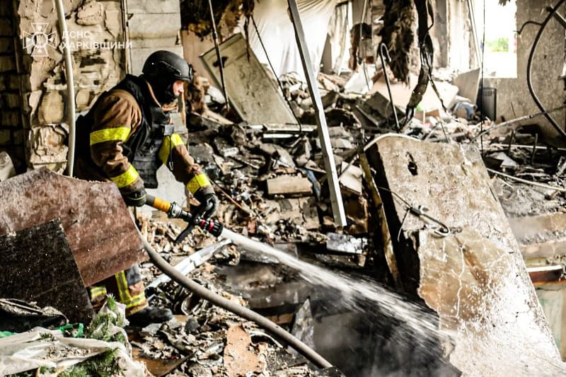 Russian strikes on Kharkiv kill five, including toddler