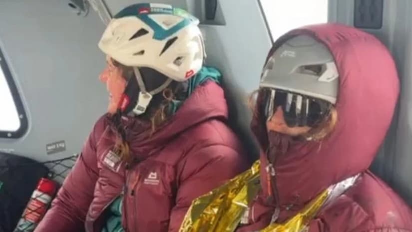 The tourist was airlifted to hospital