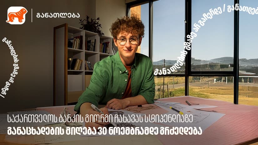 "საქართველოს ბანკის" გიორგი ჩახავას სტიპენდიაზე განაცხადების მიღება 30 ნოემბრამდე გრძელდება