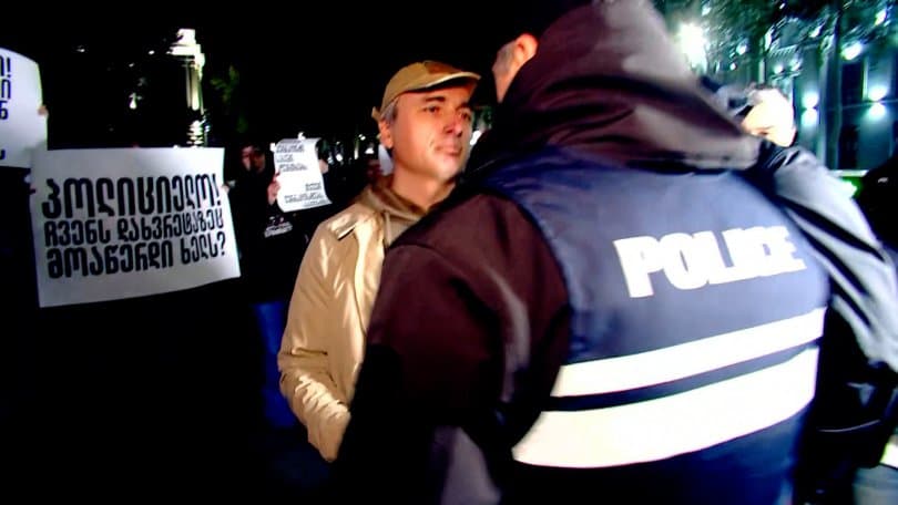 Several protesters detained during Rustaveli demonstration in central Tbilisi
