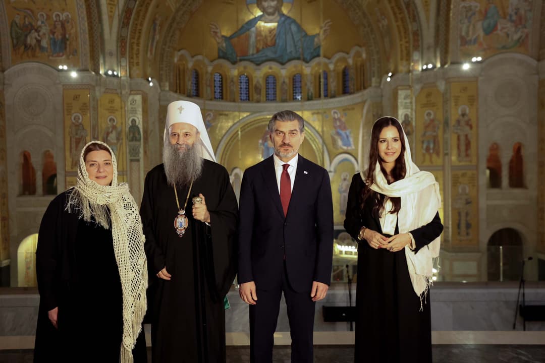 მიხეილ ყაველაშვილს სერბეთის პატრიარქმა წმინდა სავას ტაძარში უმასპინძლა