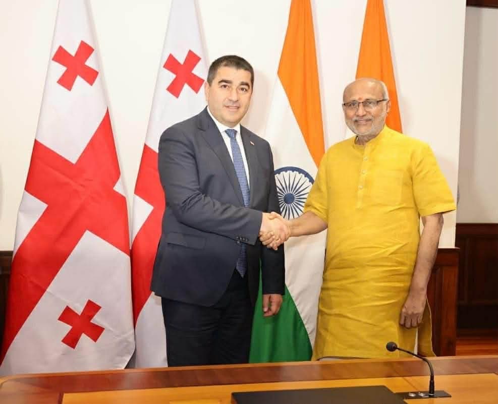 შალვა პაპუაშვილი ინდოეთის ვიცე-პრეზიდენტს, პარლამენტის ზედა პალატის თავმჯდომარეს შეხვდა